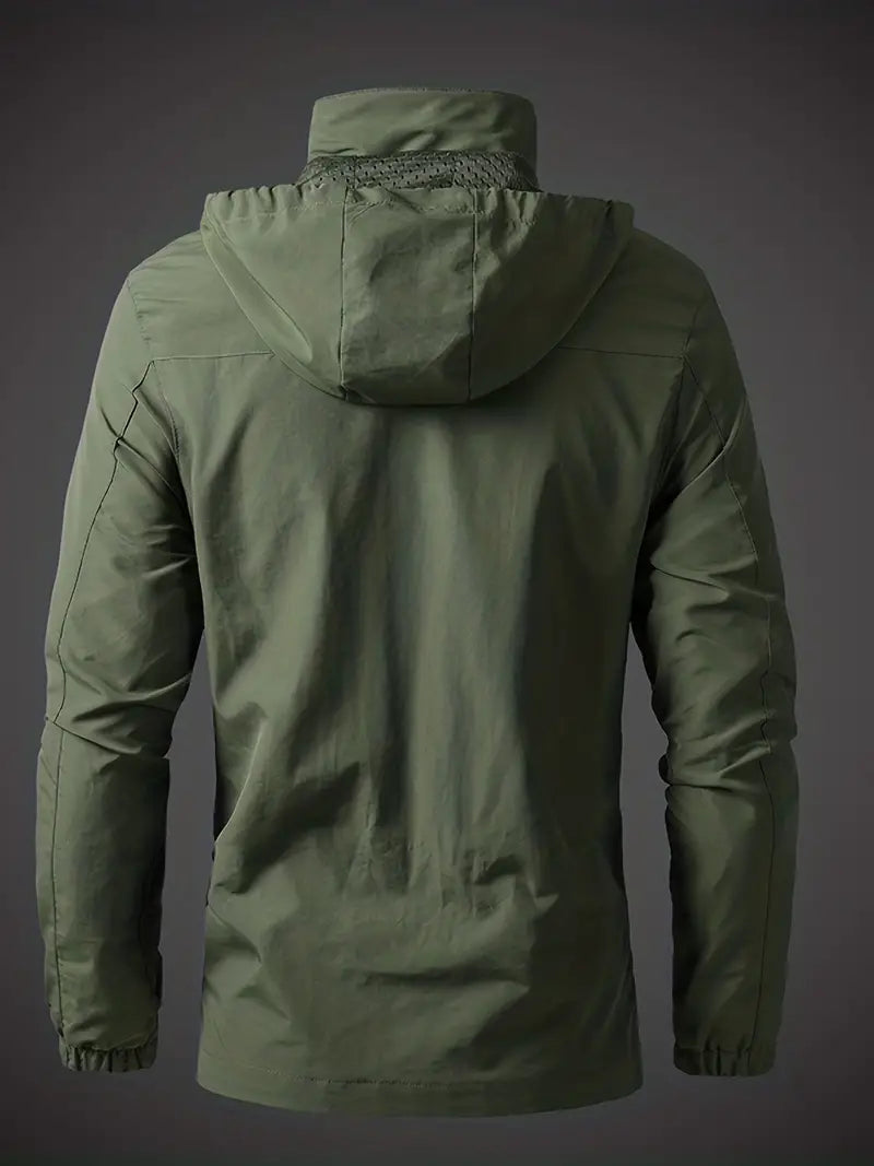 Giacca da uomo con cappuccio e zip intera - Image 2