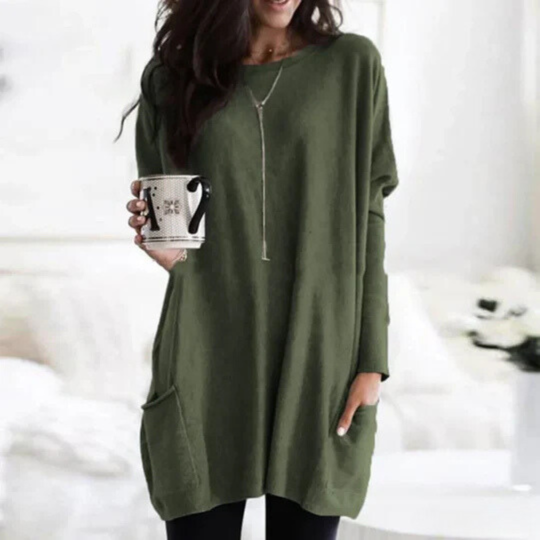 Tuniche da donna oversize a maniche lunghe - Image 3