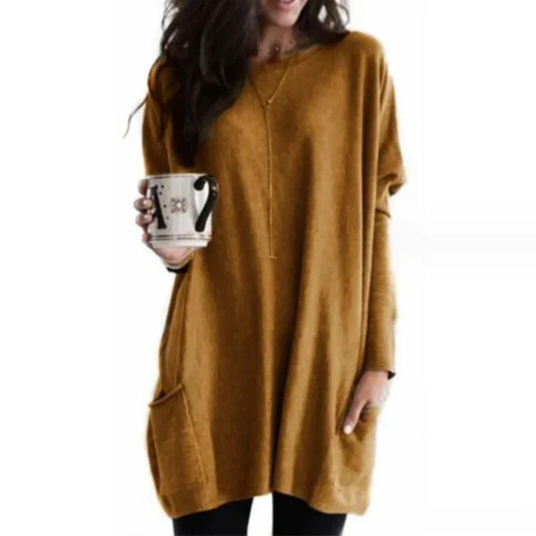 Tuniche da donna oversize a maniche lunghe - Image 4