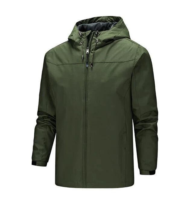 Giacca da uomo con cappuccio e zip intera - Image 2