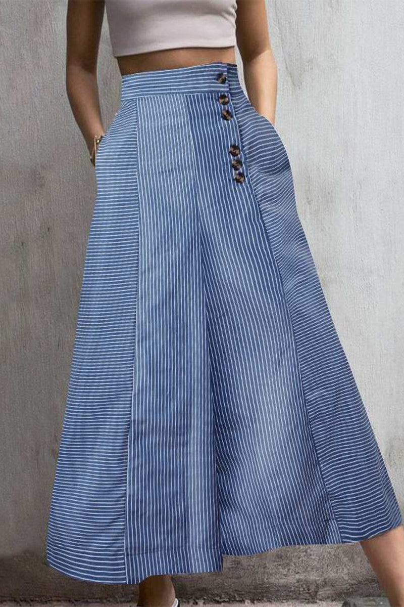 Pantaloni da Donna a Gamba Larga a Vita Alta - Image 3