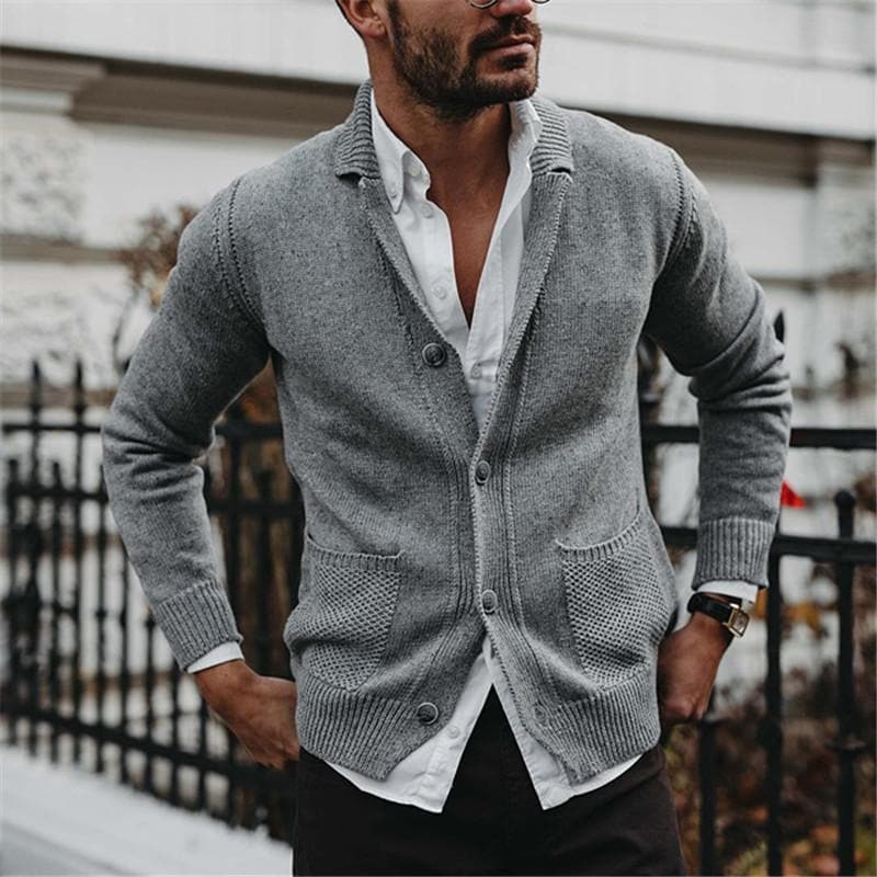 Cardigan da uomo con bottoni - Image 1