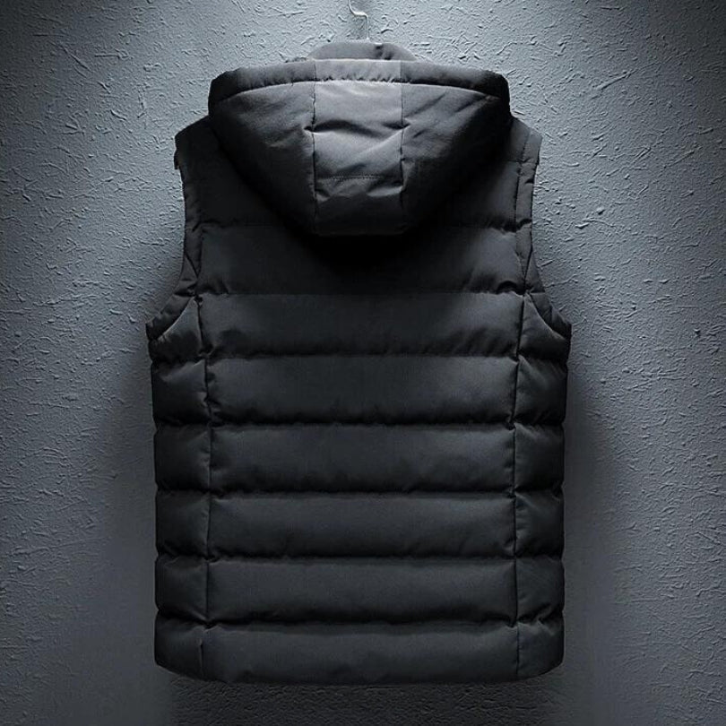 Gilet Piumino da Uomo con Cappuccio - Image 2