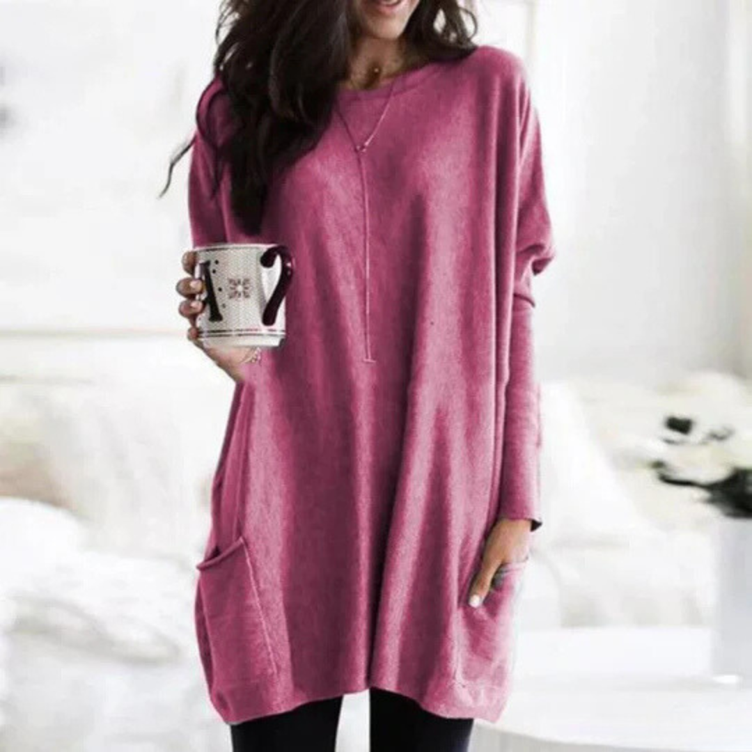 Tuniche da donna oversize a maniche lunghe - Image 2