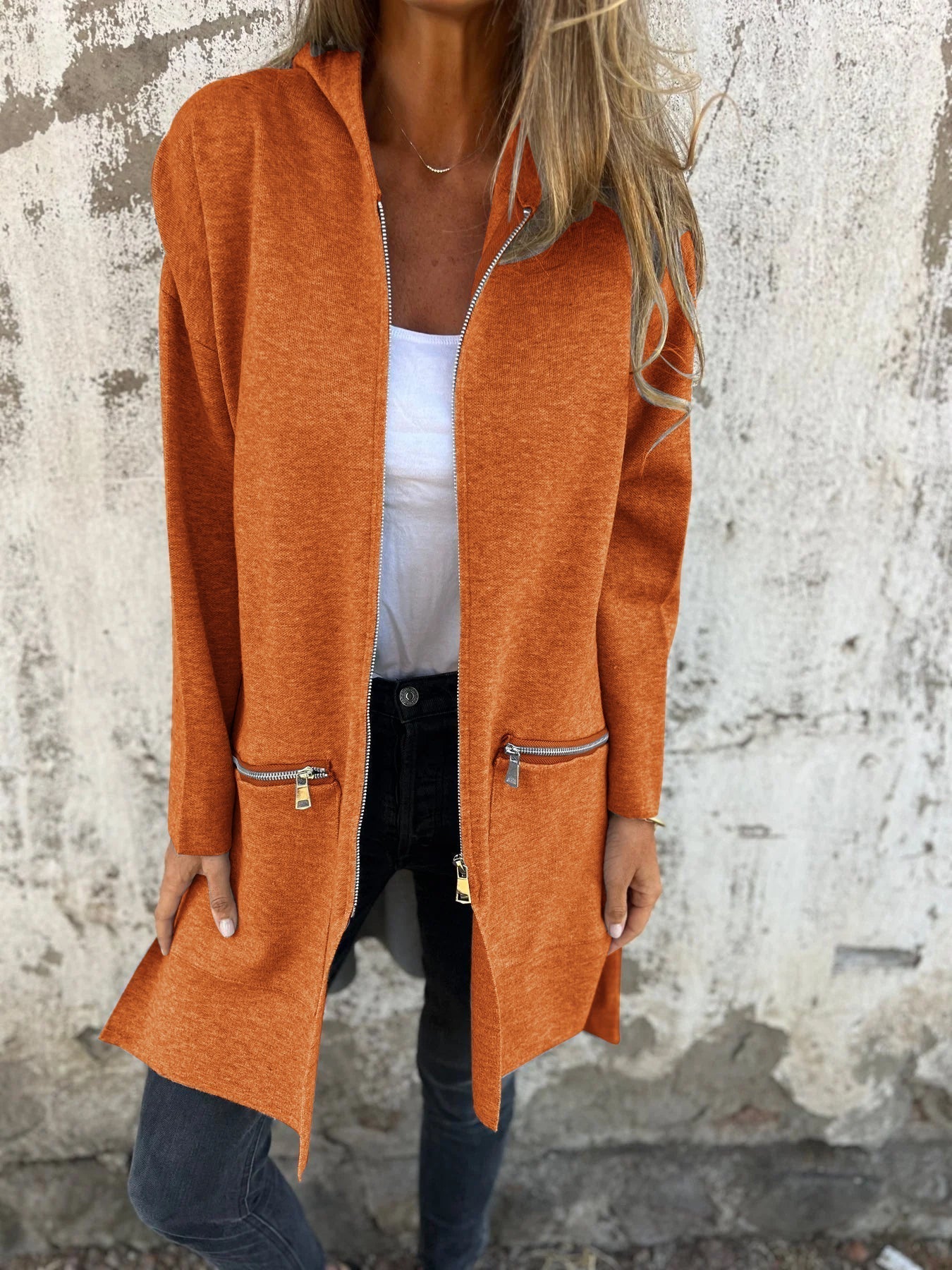 Cappotto Lungo con Cappuccio da Donna - Image 10