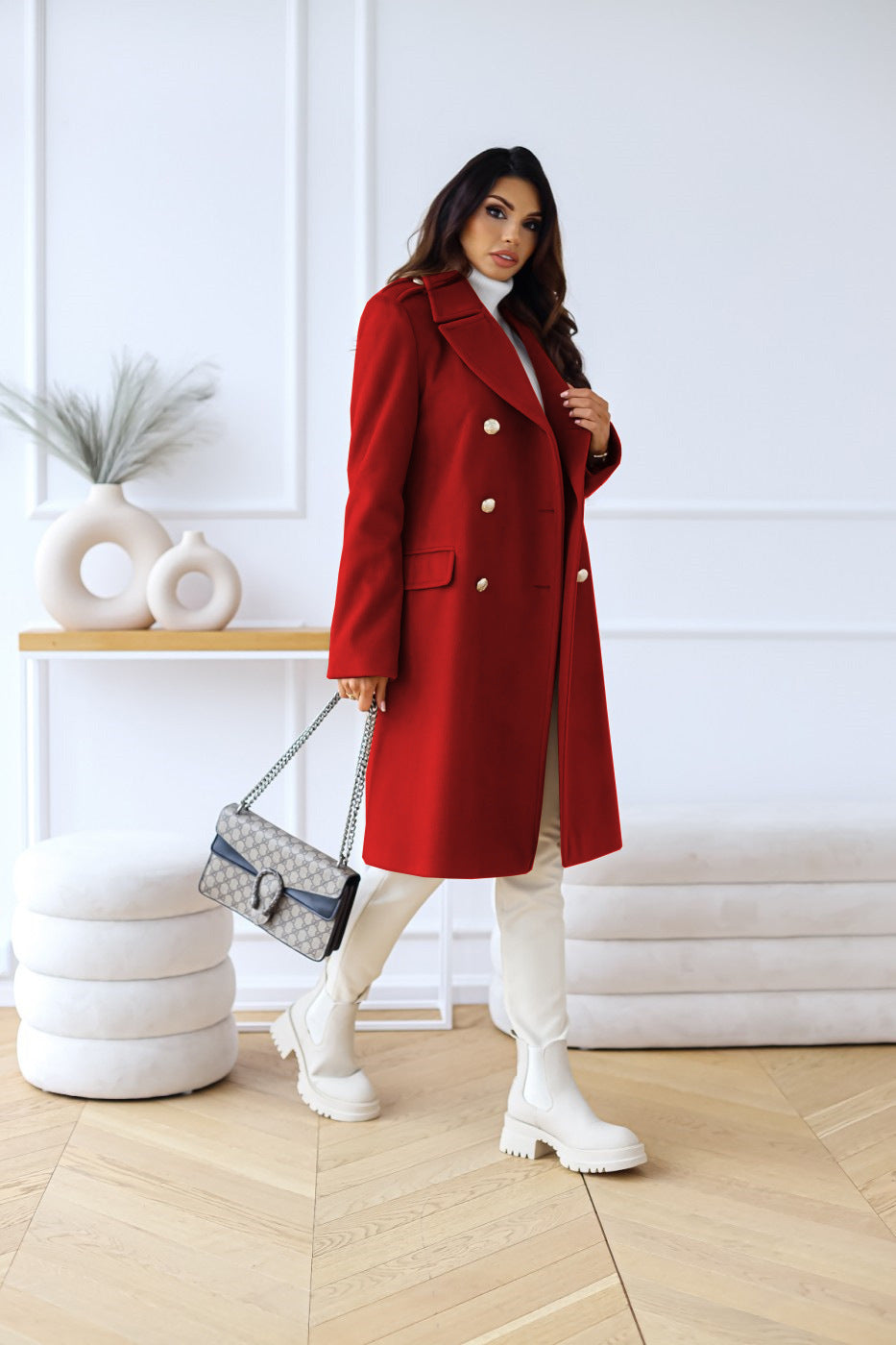 Cappotto Lungo da Donna Doppiopetto - Image 11