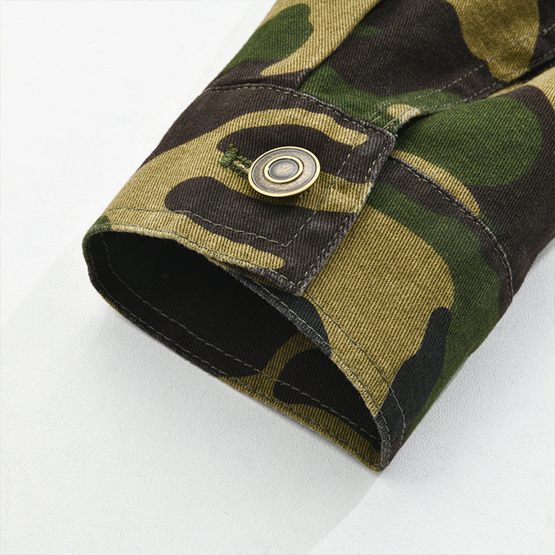 Giacca Camo Abbottonata da Uomo - Image 4