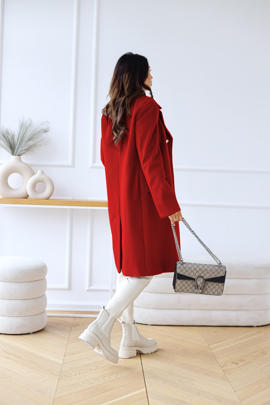 Cappotto Lungo da Donna Doppiopetto - Image 12