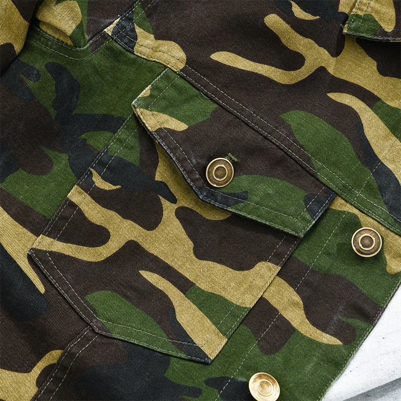 Giacca Camo Abbottonata da Uomo - Image 5