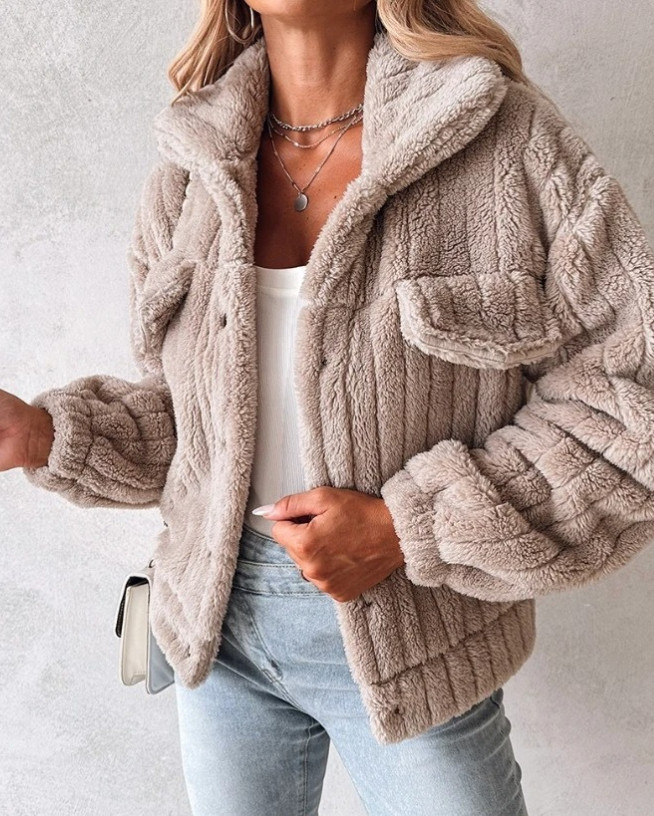 Giacca Sherpa Oversize da Donna - Image 5