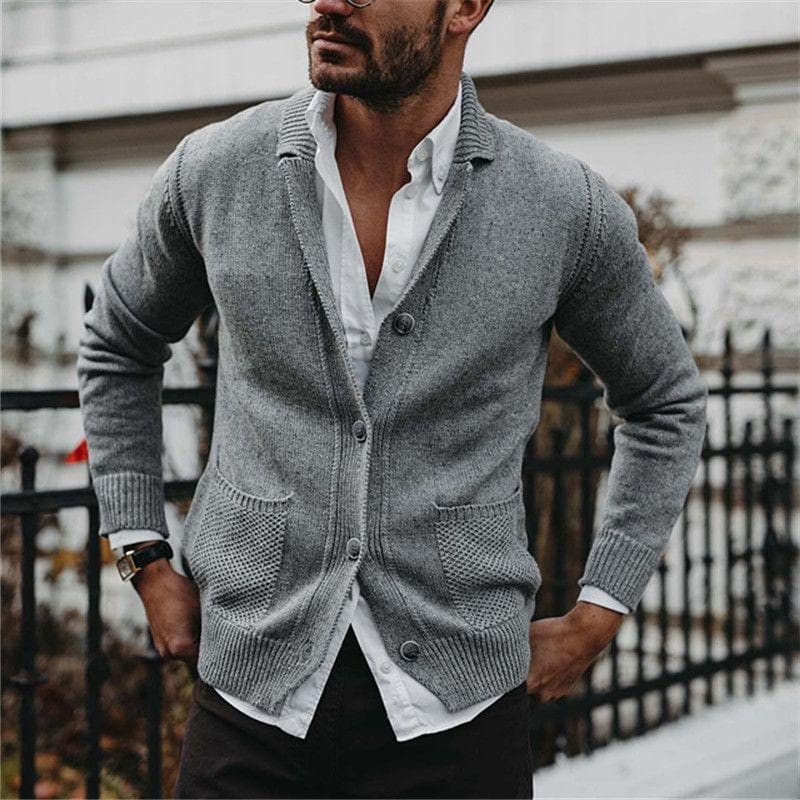 Cardigan da uomo con bottoni - Image 2