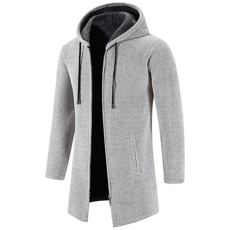 Cappotto Lungo con Cappuccio da Uomo - Image 4