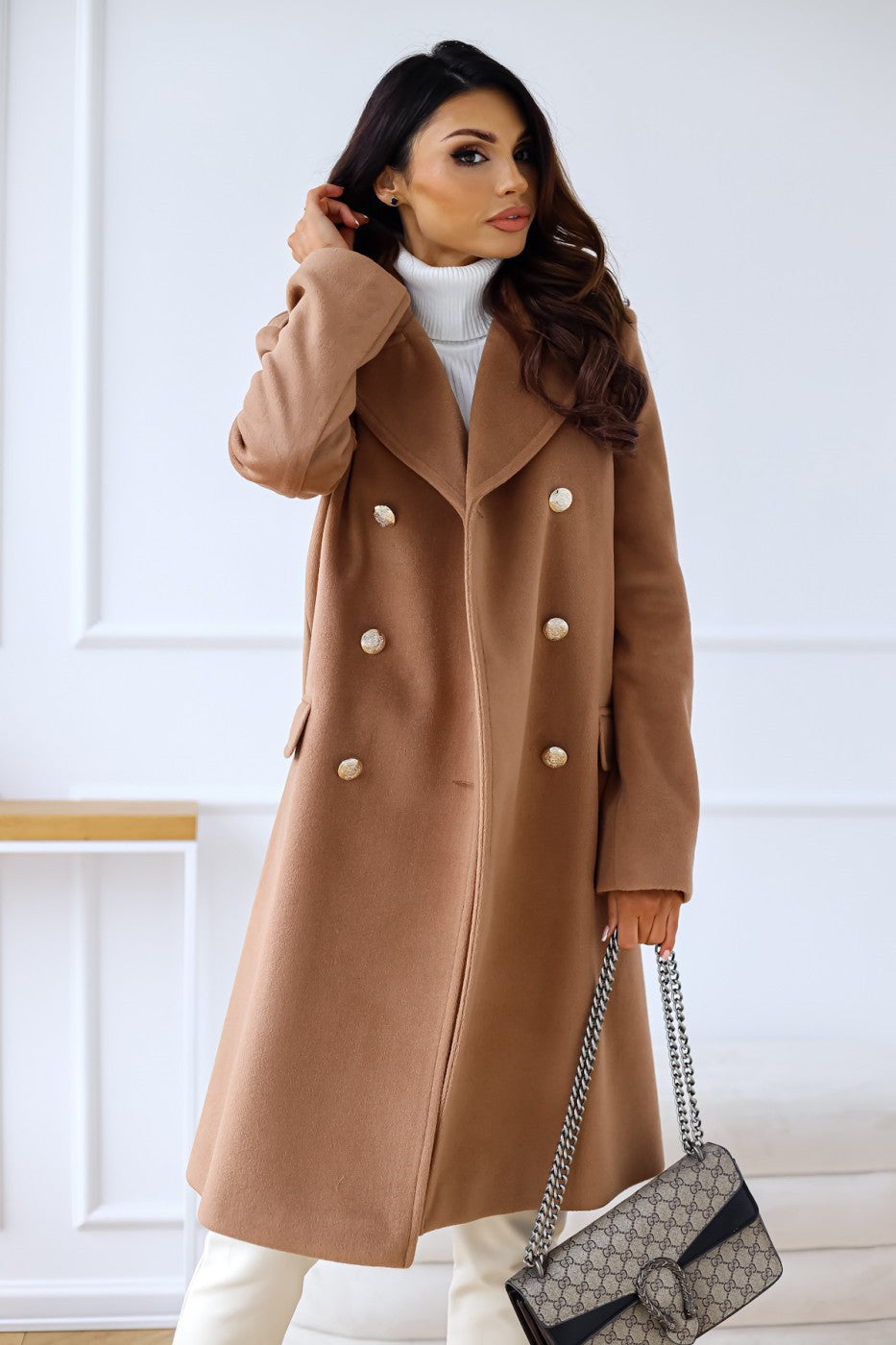 Cappotto Lungo da Donna Doppiopetto - Image 13