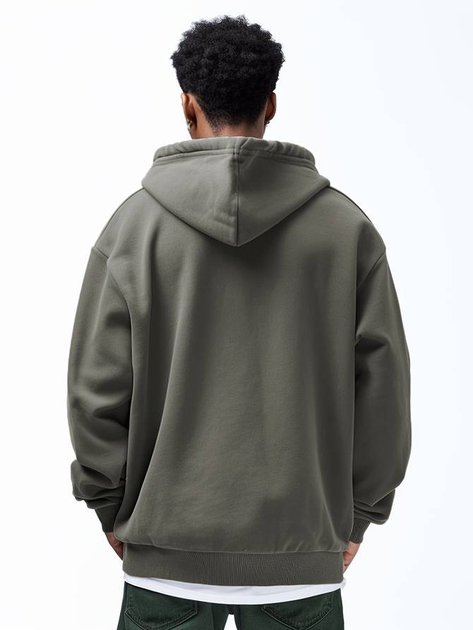 Giacca da uomo con cappuccio e zip intera - Image 6