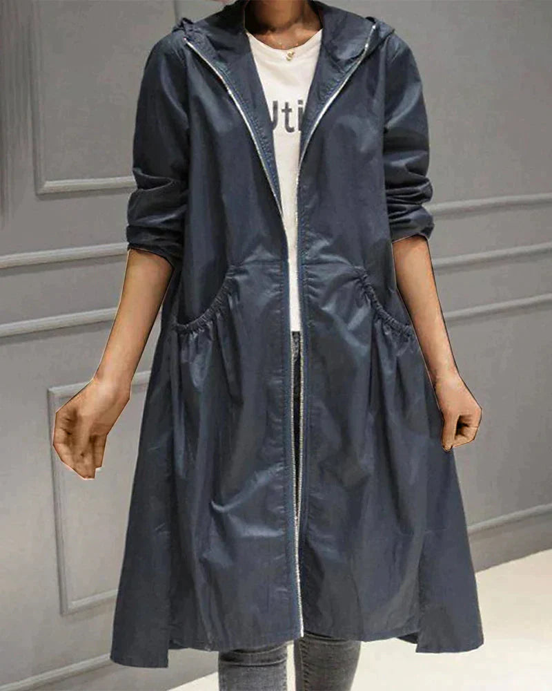 Cappotto Lungo con Cappuccio da Donna - Image 7