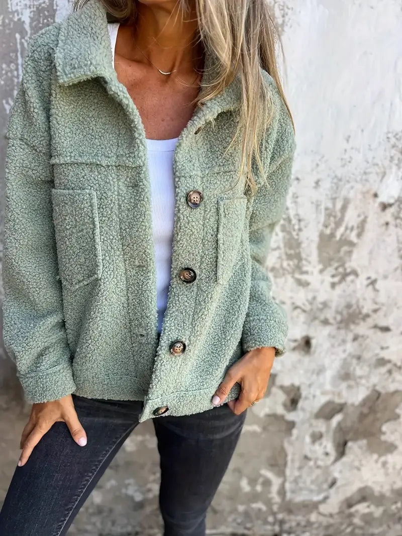 Giacca Sherpa Oversize da Donna - Image 3