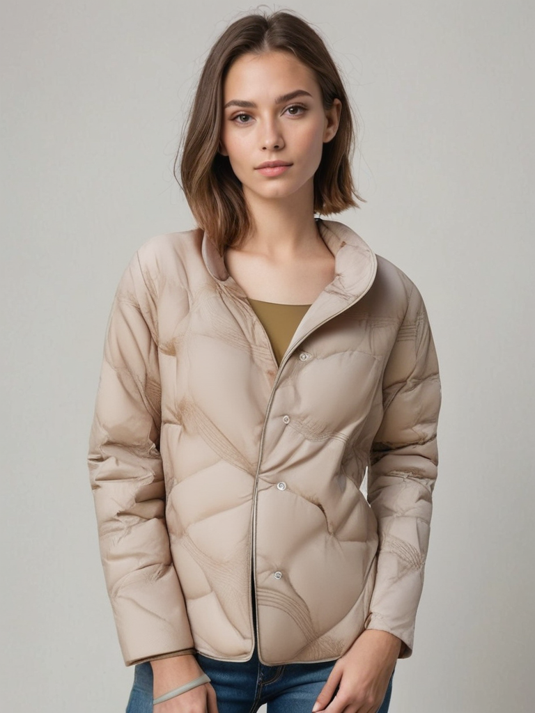Giacca Piumino da Donna con Bottoni - Image 7