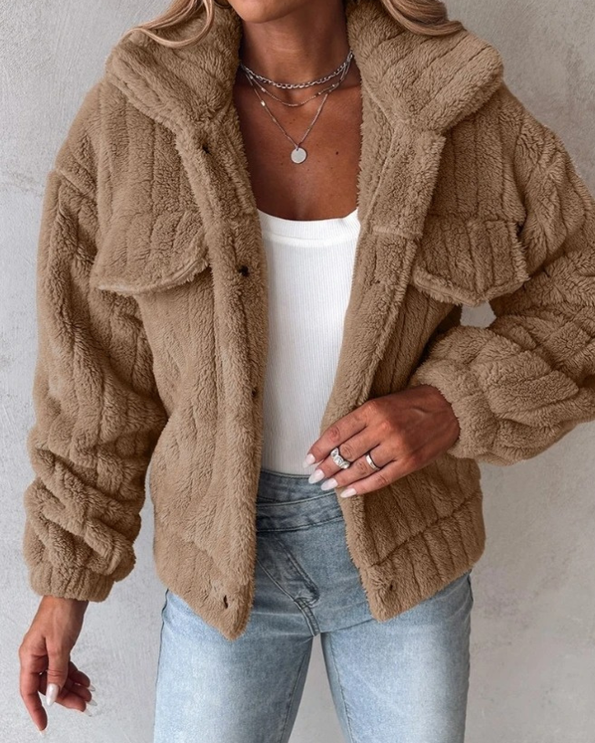 Giacca Sherpa Oversize da Donna - Image 4