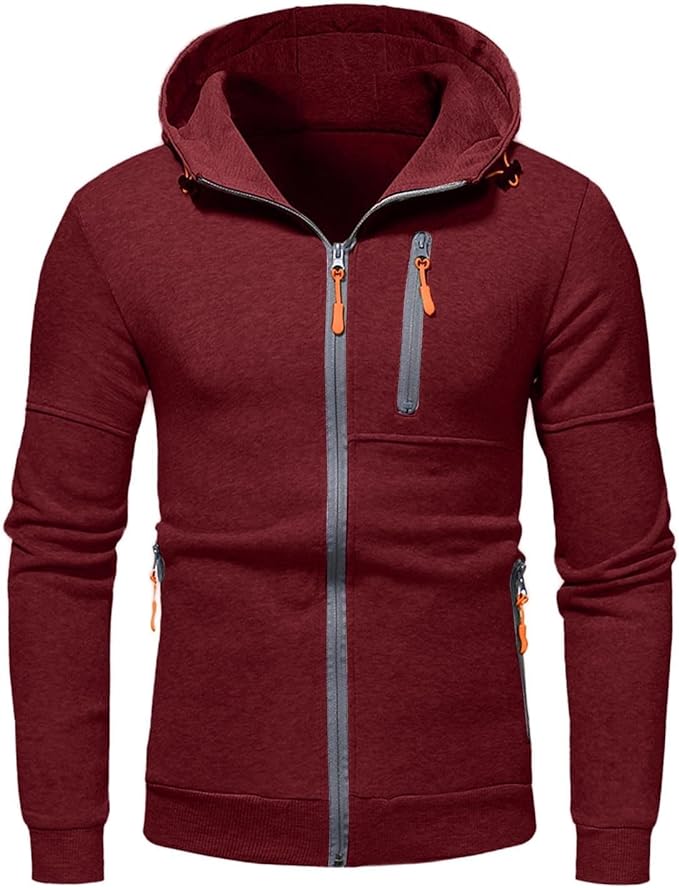 Giacca da uomo con cappuccio e zip intera - Image 5