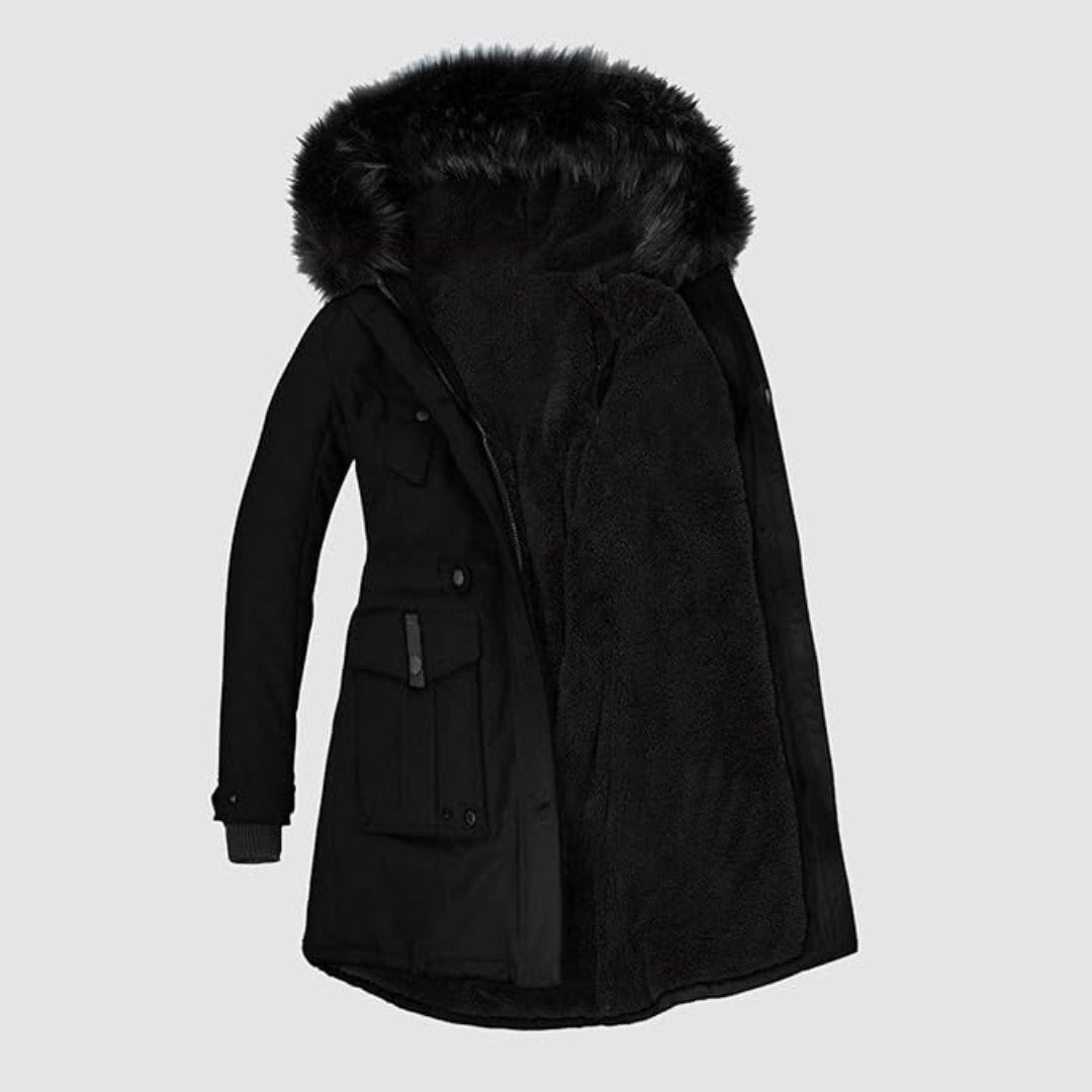 Parka Invernale da Donna con Cappuccio in Pelliccia - Image 8