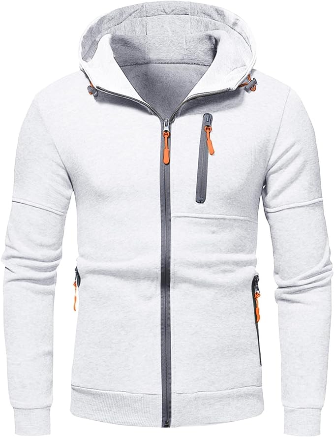 Giacca da uomo con cappuccio e zip intera - Image 4