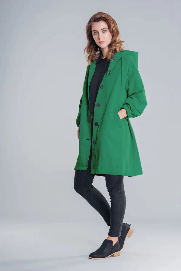 Cappotto da Donna con Cappuccio e Coulisse in Vita - Image 14