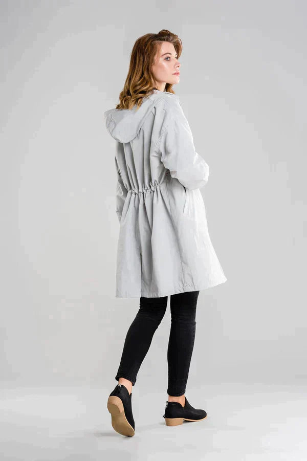 Cappotto da Donna con Cappuccio e Coulisse in Vita - Image 5