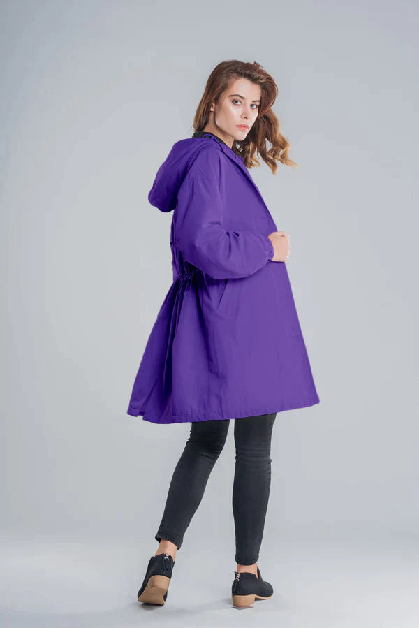 Cappotto da Donna con Cappuccio e Coulisse in Vita - Image 15