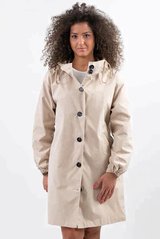 Cappotto da Donna con Cappuccio e Coulisse in Vita - Image 7