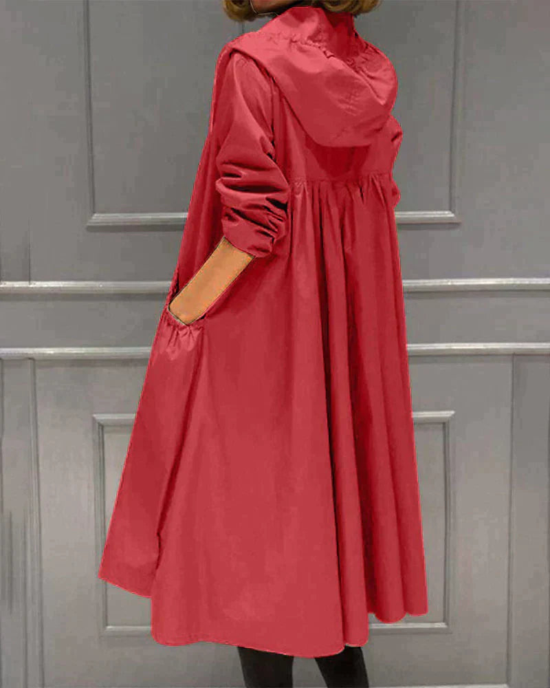 Cappotto Lungo con Cappuccio da Donna - Image 6