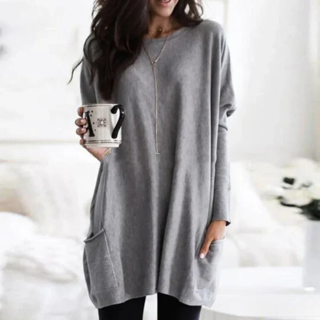 Tuniche da donna oversize a maniche lunghe - Image 8