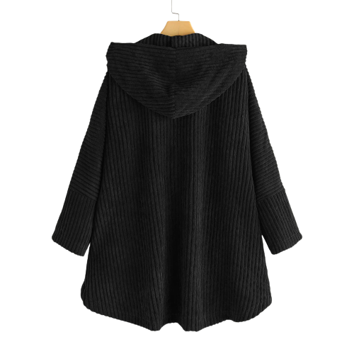 Giacca da donna in velluto a coste con cappuccio - Image 6