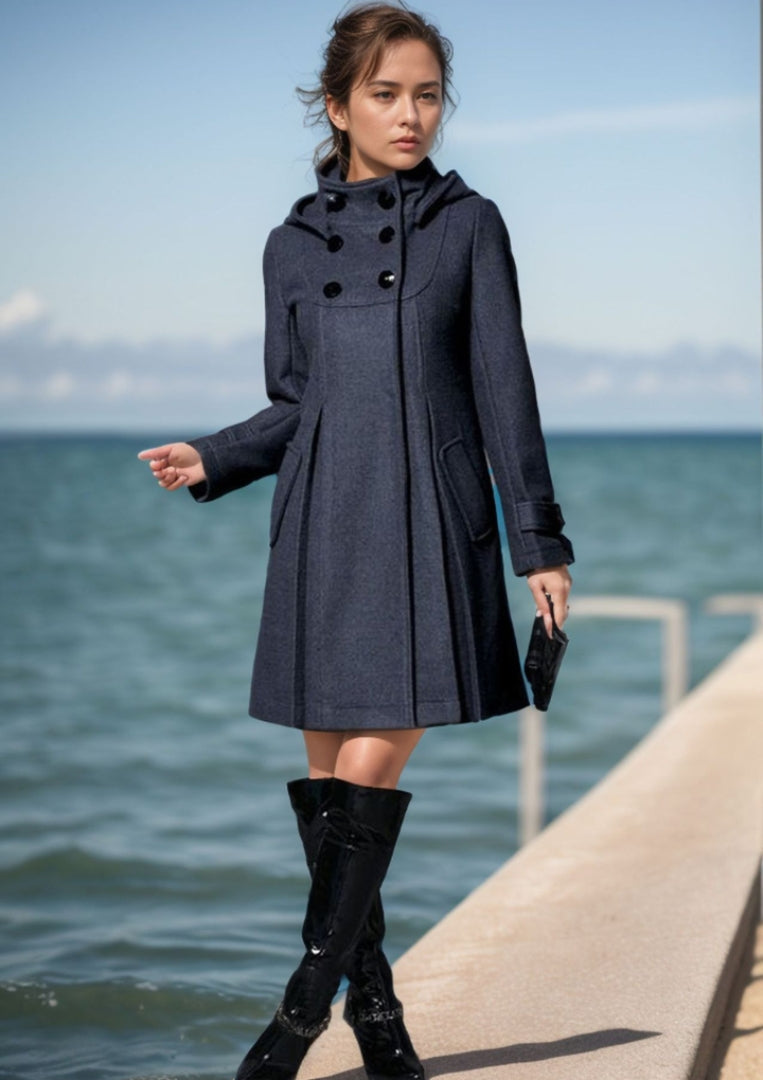 Cappotto A-Line con Cappuccio da Donna - Image 7