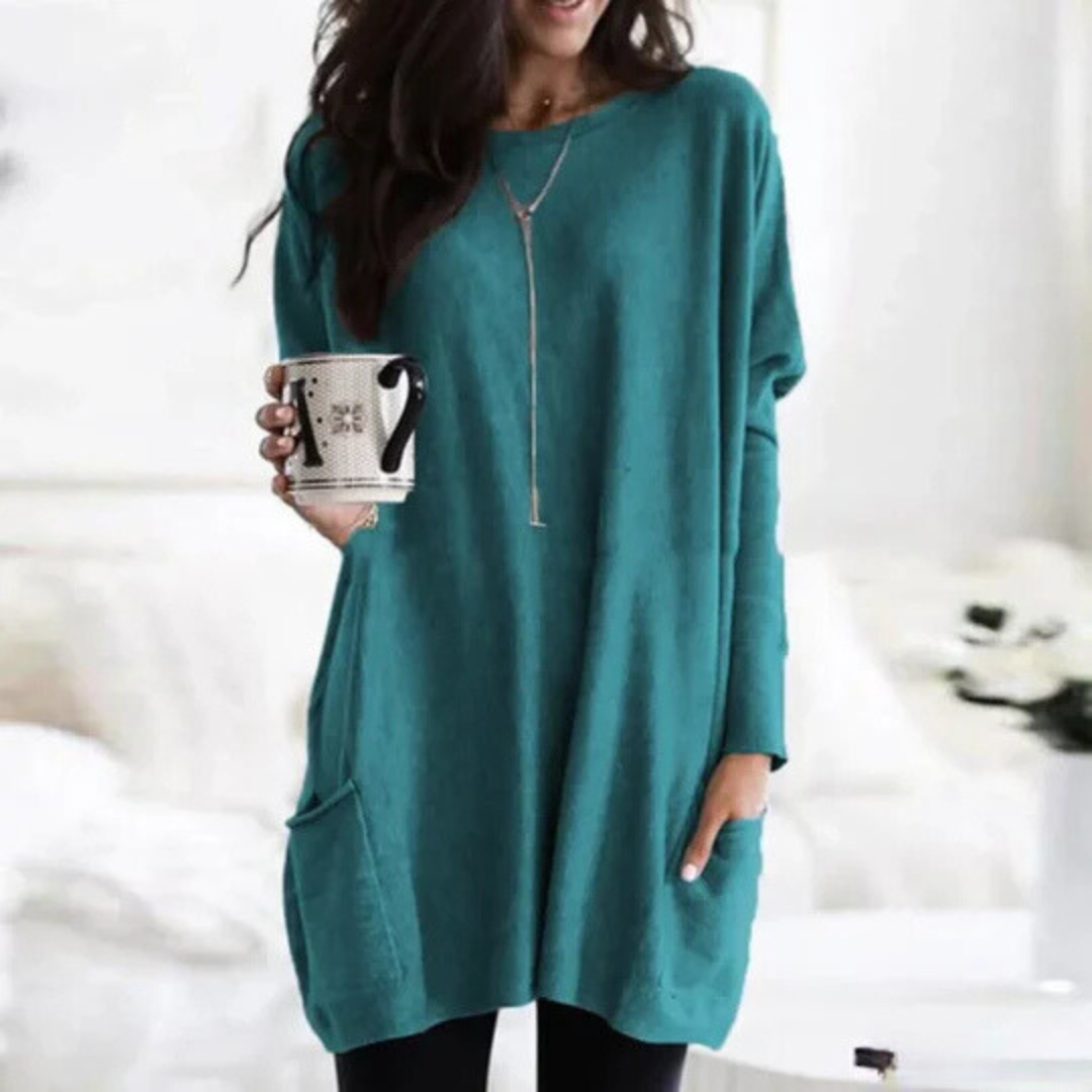 Tuniche da donna oversize a maniche lunghe - Image 10