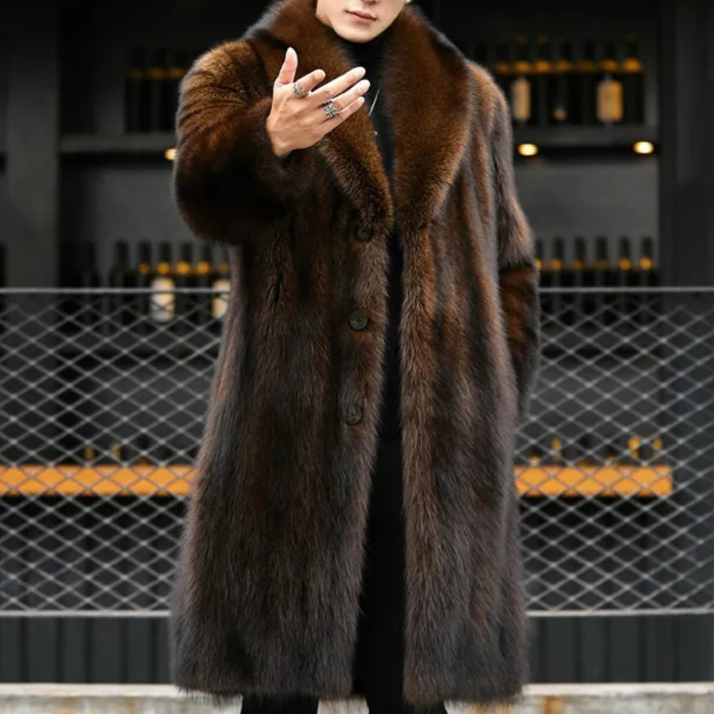 Cappotto Lungo in Pelliccia da Uomo - Image 1