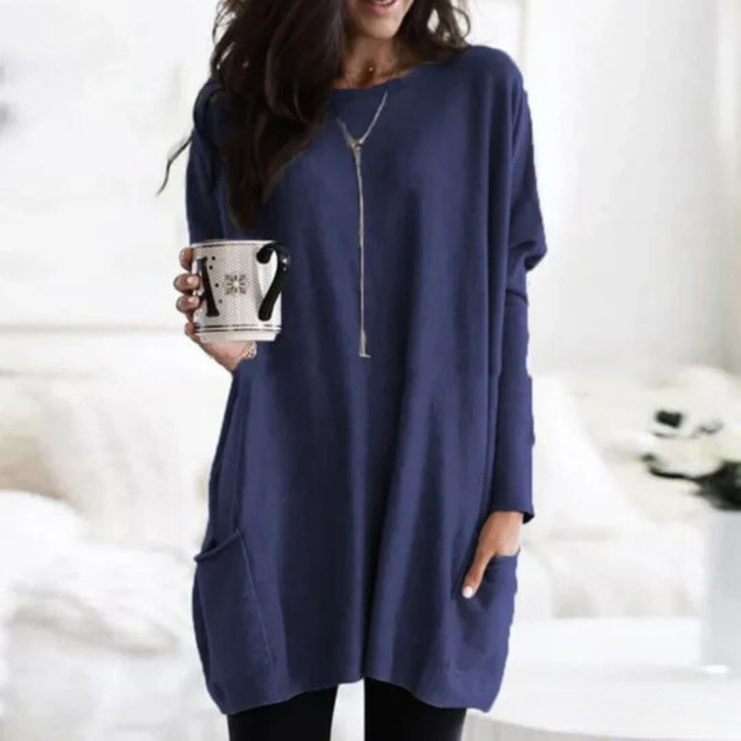Tuniche da donna oversize a maniche lunghe - Image 11