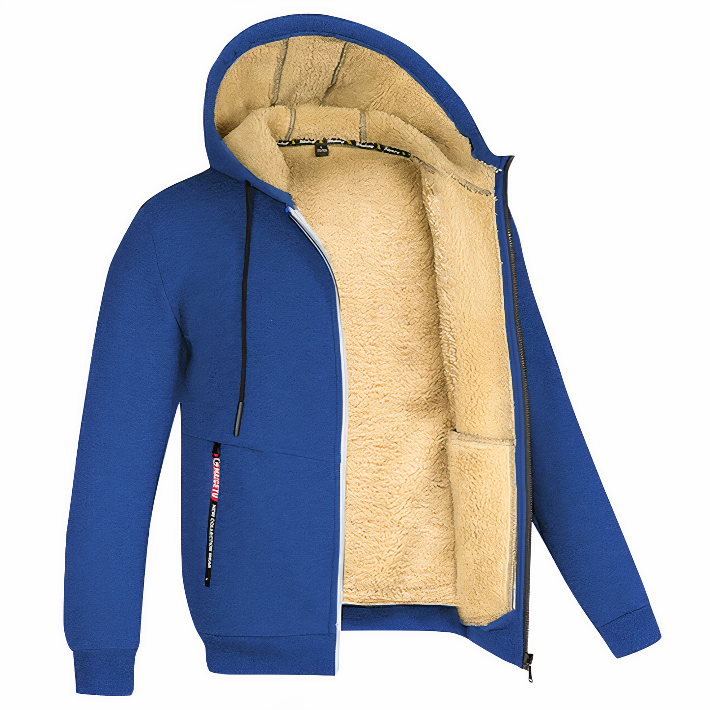 Giacca da uomo con cappuccio e fodera in sherpa - Image 5