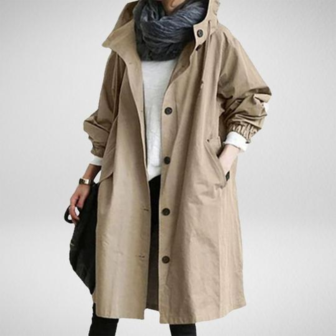 Cappotto Lungo con Cappuccio da Donna - Image 5