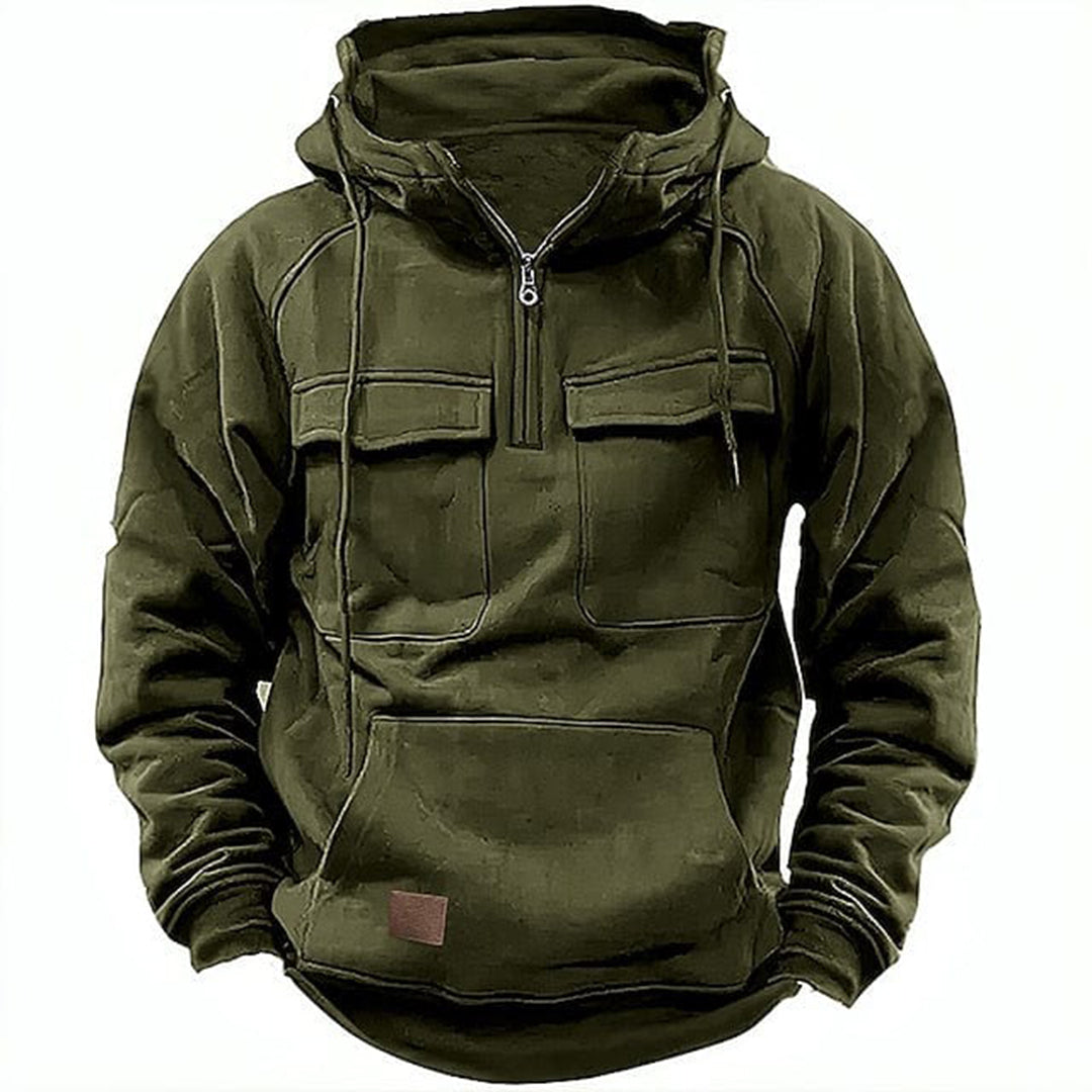 Felpa da uomo con zip corta - Image 2