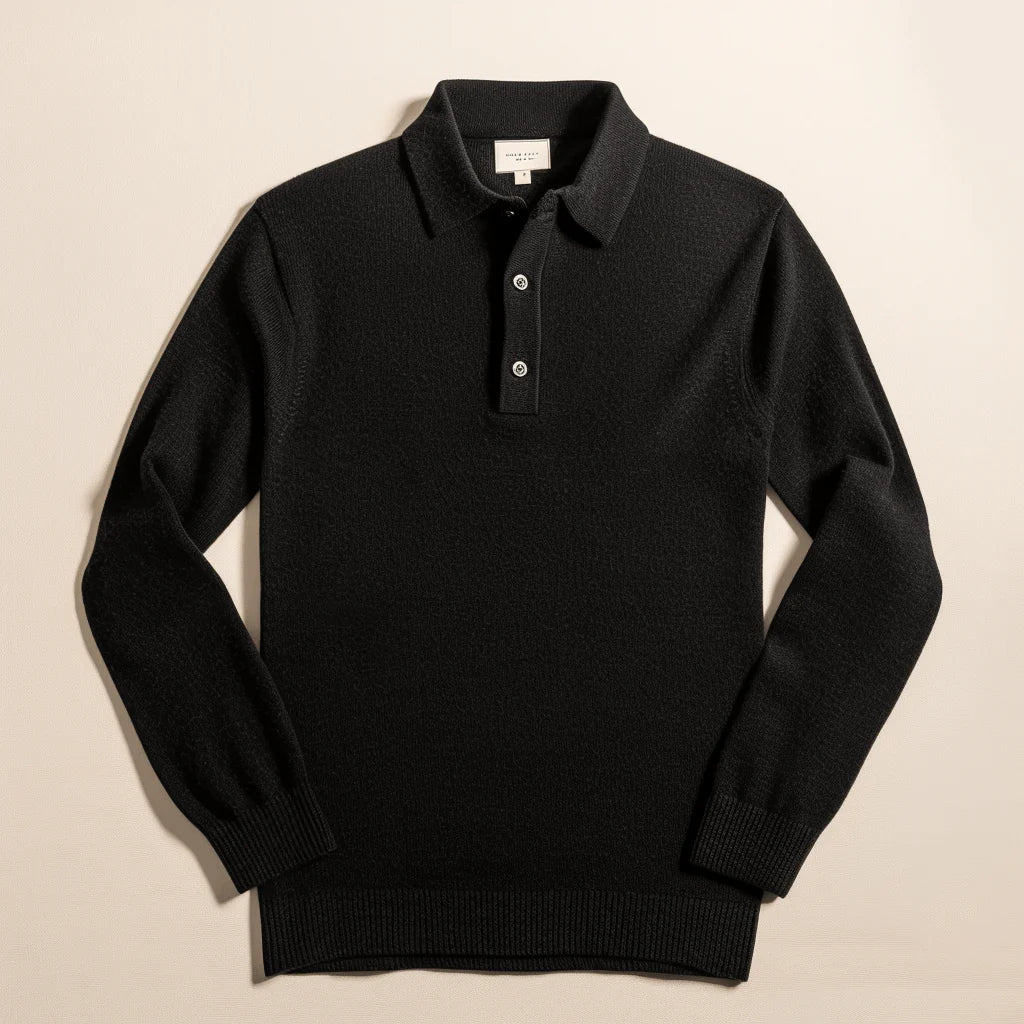 Maglione Polo a Maniche Lunghe da Uomo - Image 3