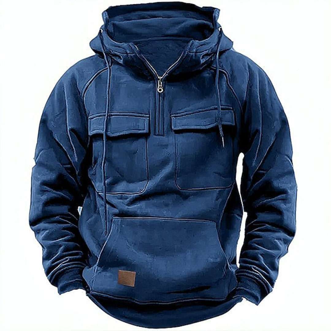 Felpa da uomo con zip corta - Image 3
