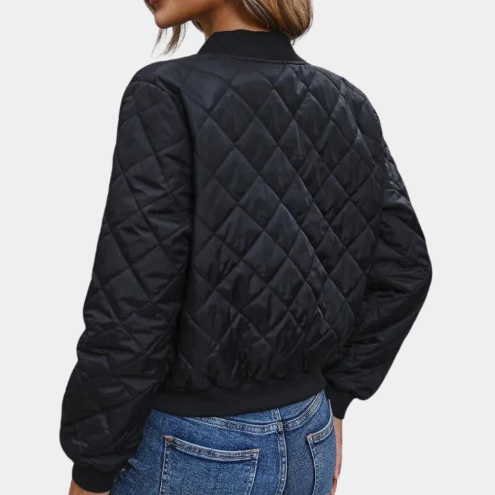 Giacca Bomber Trapuntata da Donna - Image 2