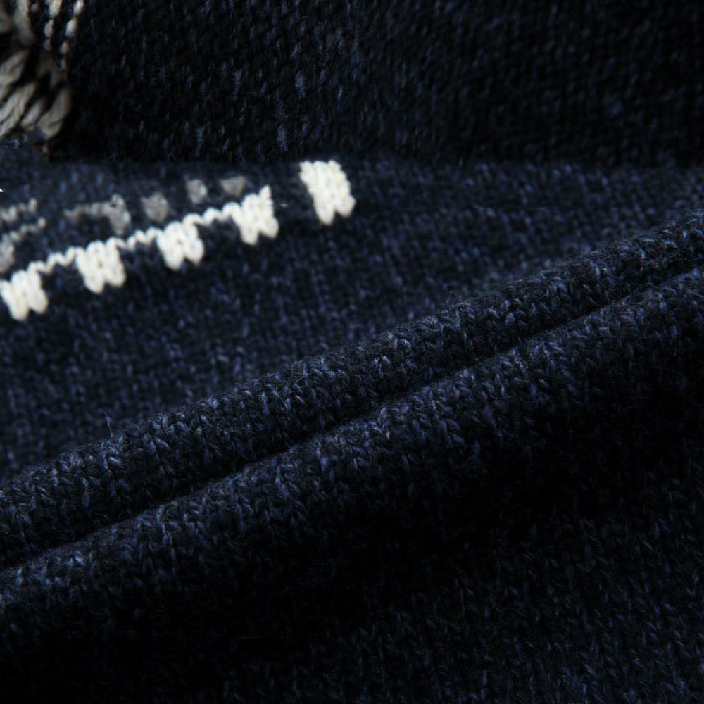Giacca da uomo in maglia fantasia con zip intera - Image 3