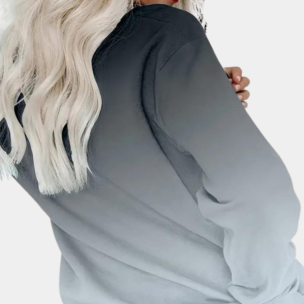 Maglione Pullover da Donna a Maniche Lunghe Ombre - Image 2