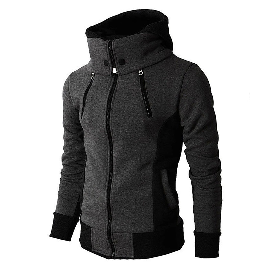 Giacca da uomo con cappuccio e zip intera - Image 1