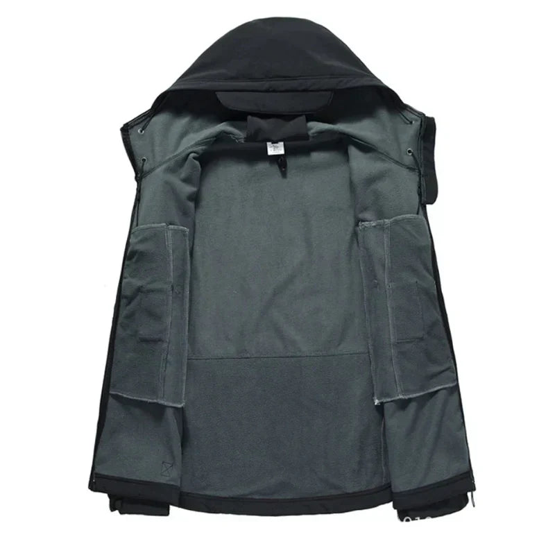 Giacca da uomo con cappuccio e zip - Image 2