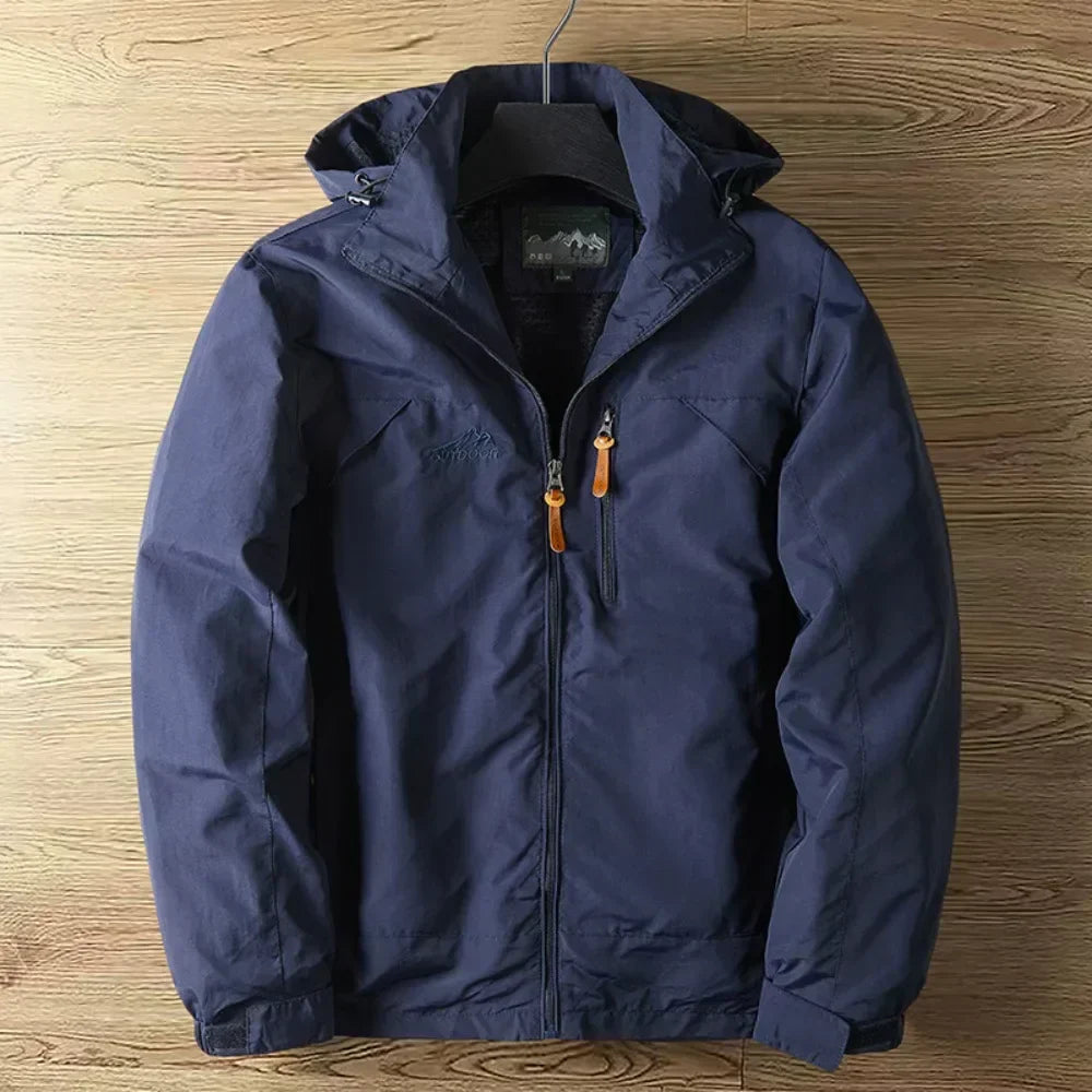 Giacca da uomo con cappuccio e zip intera - Image 3