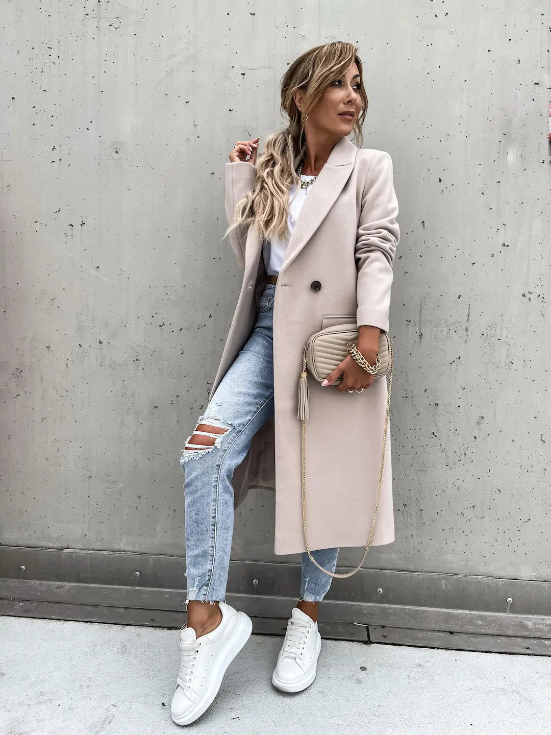 Cappotto Lungo da Donna Doppiopetto - Image 8