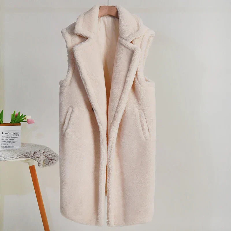 Cappotto Lungo Senza Maniche da Donna - Image 7