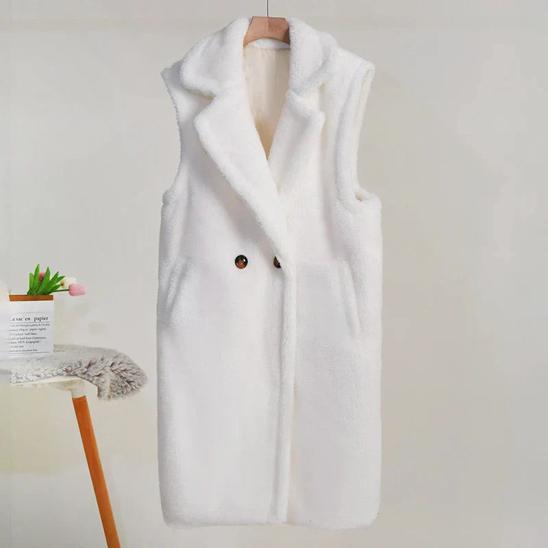 Cappotto Lungo Senza Maniche da Donna - Image 6